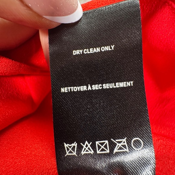 Adelyn Rae Red Strapless Bow Peplum Top Anthropologie XL - Picture 8 of 11